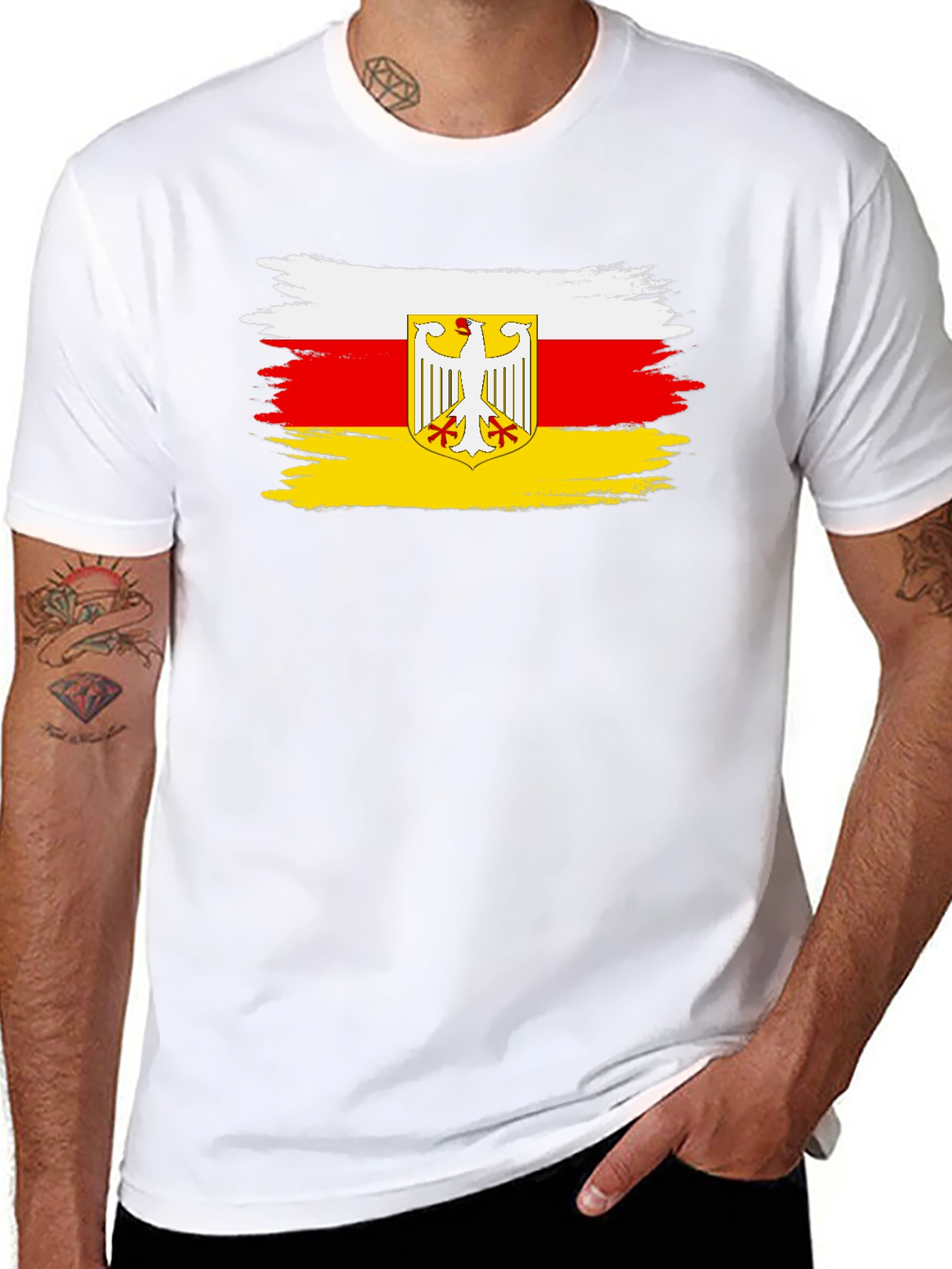 South Ossetia Flag Black T-Shirt