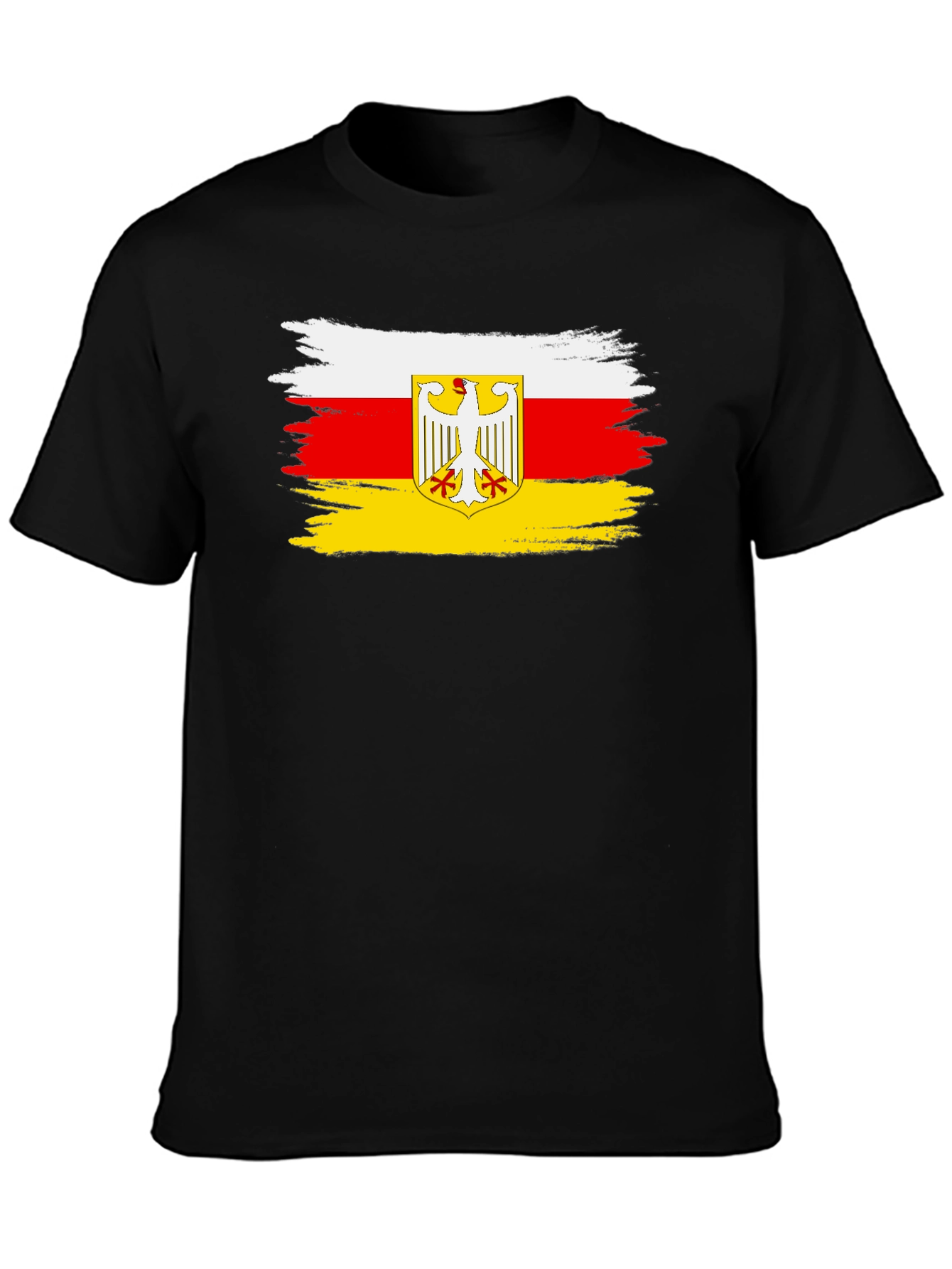 South Ossetia Flag Black T-Shirt