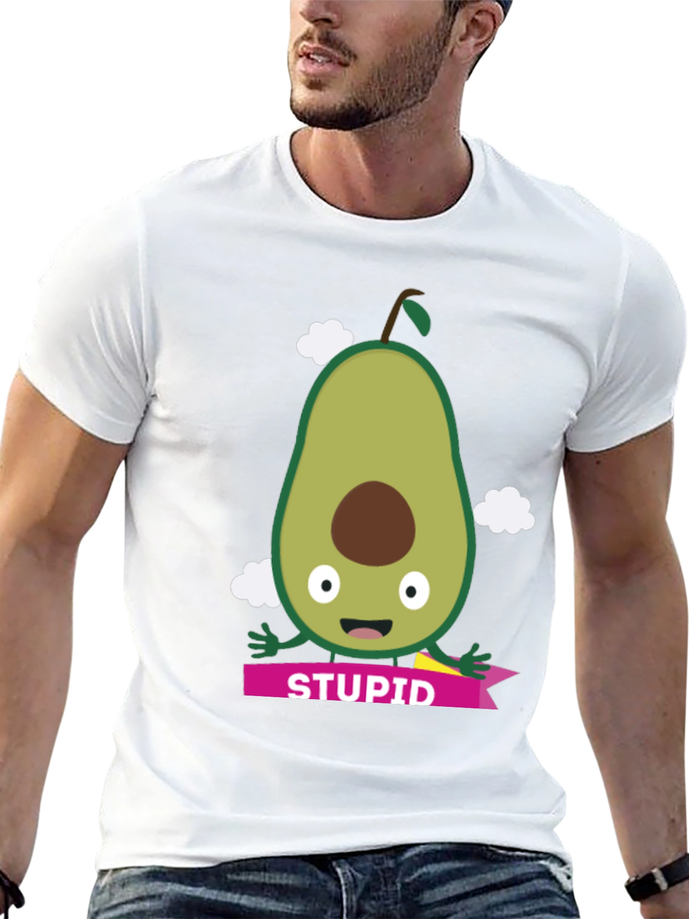 Avocado Stupid Graphic Tee - Funny Unisex T-Shirt
