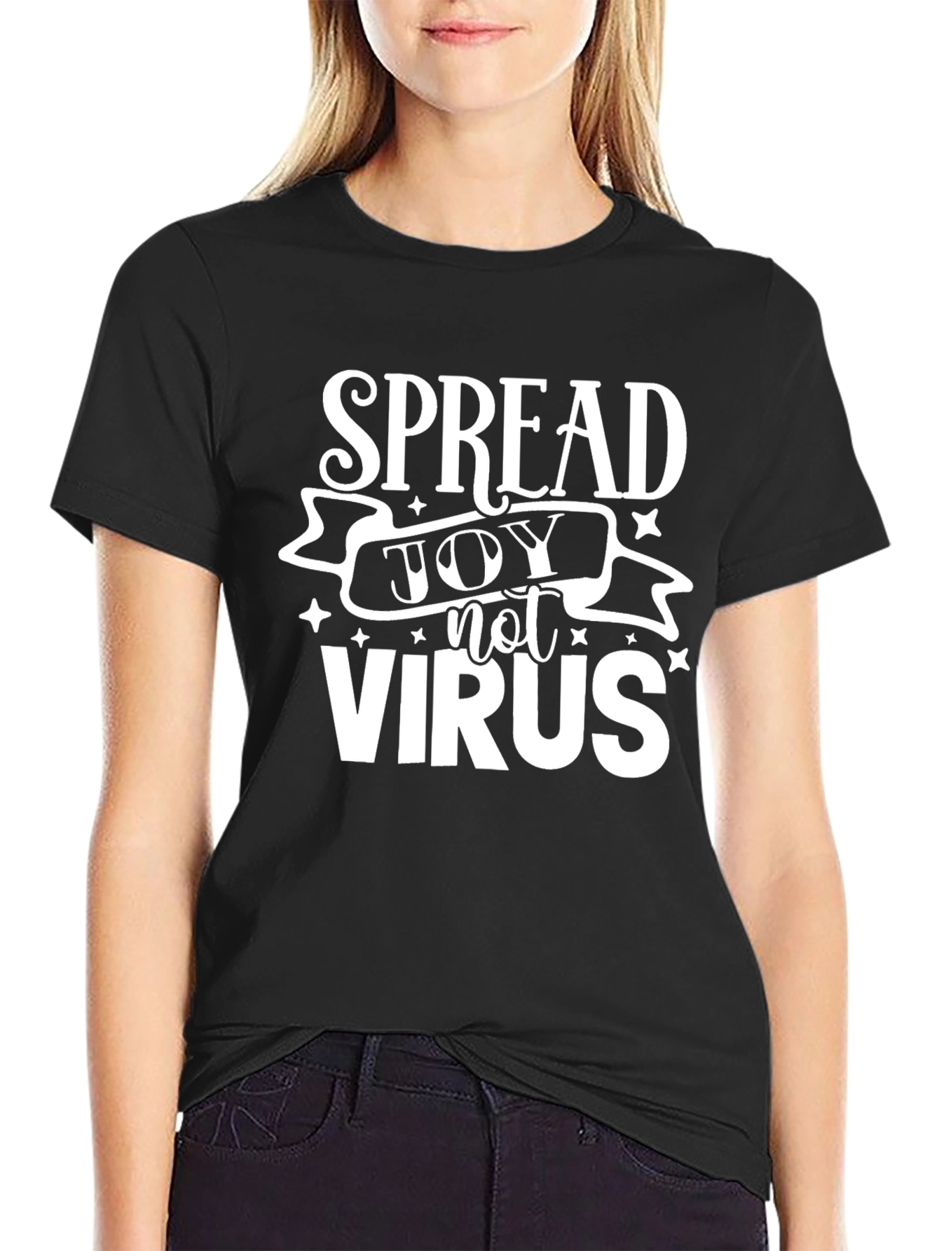 Spread Joy Not Virus Graphic Tee
