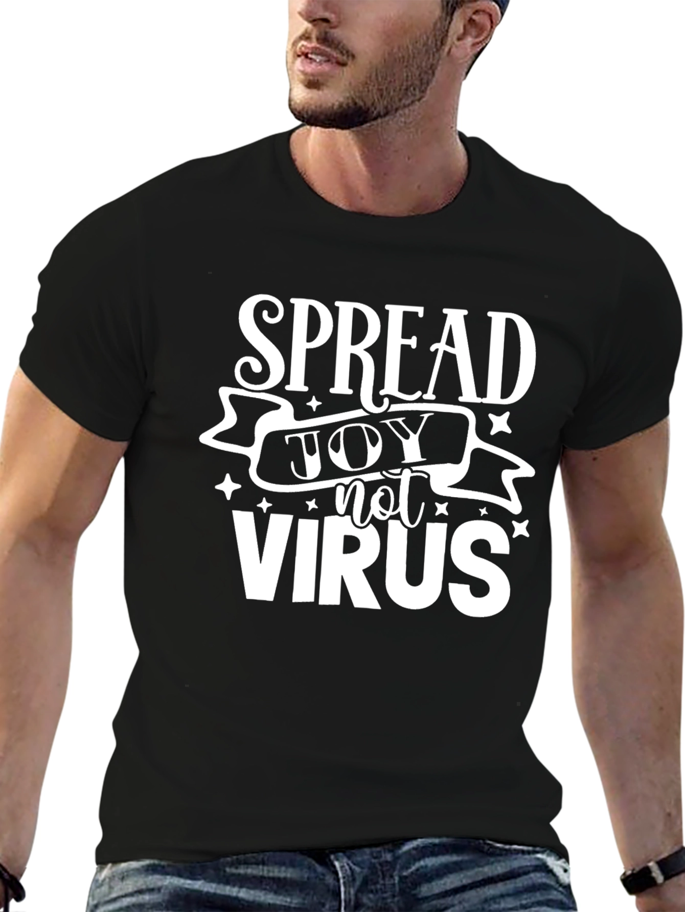 Spread Joy Not Virus Graphic Tee