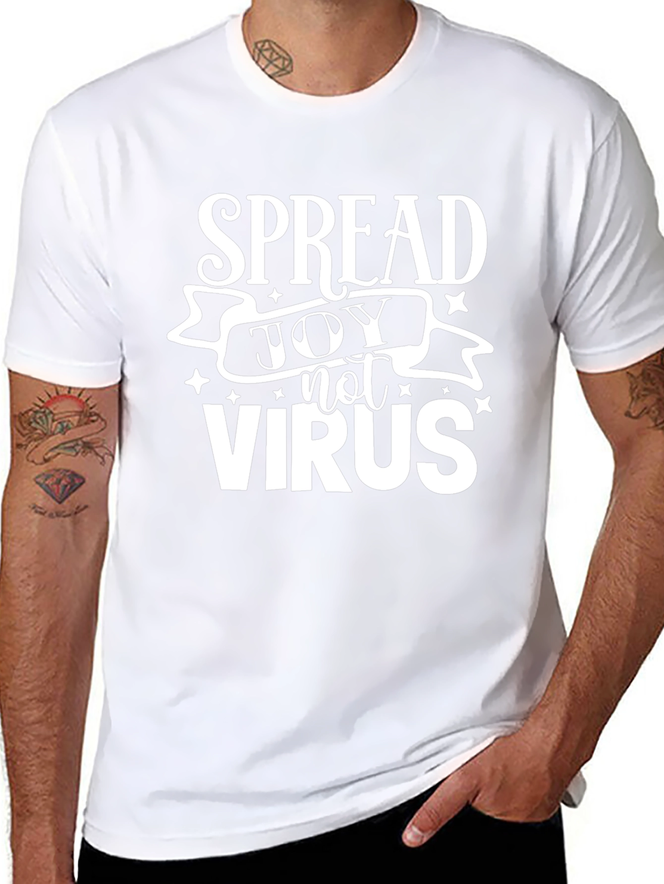 Spread Joy Not Virus Graphic Tee