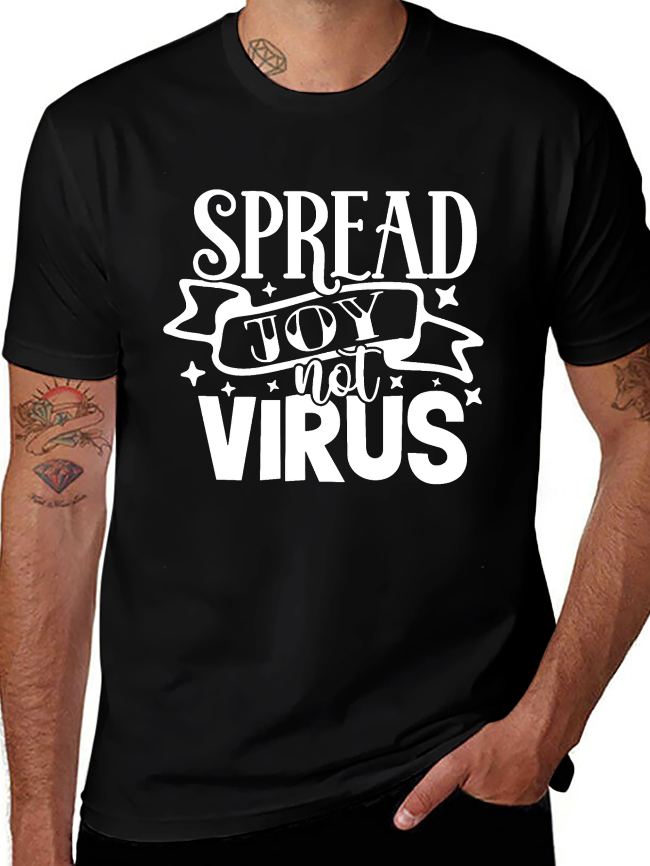 Spread Joy Not Virus Graphic Tee