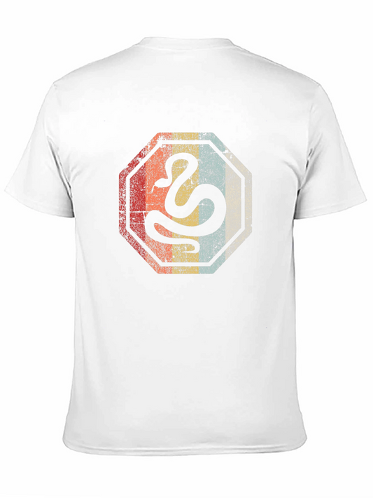 Retro Snake Graphic Tee - Vintage Style T-Shirt