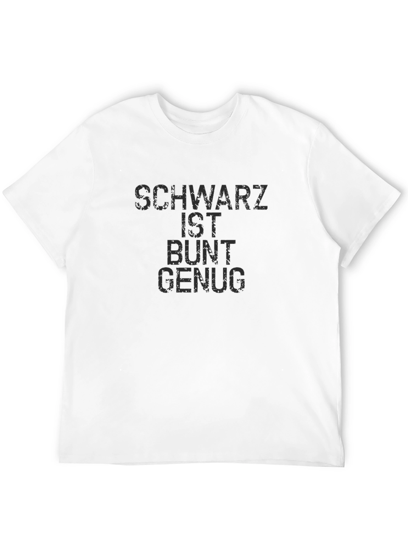 Schwarz Ist Bunt Genug Graphic Tee - Black