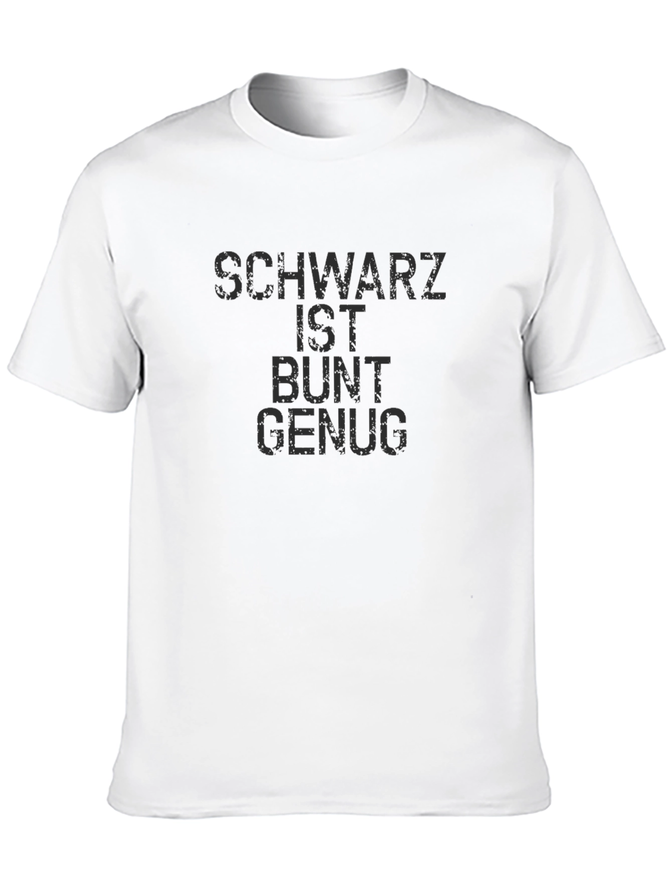 Schwarz Ist Bunt Genug Graphic Tee - Black