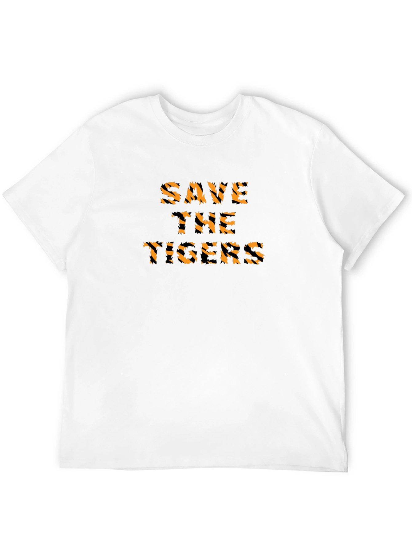 Save the Tigers Graphic Tee - Black Cotton