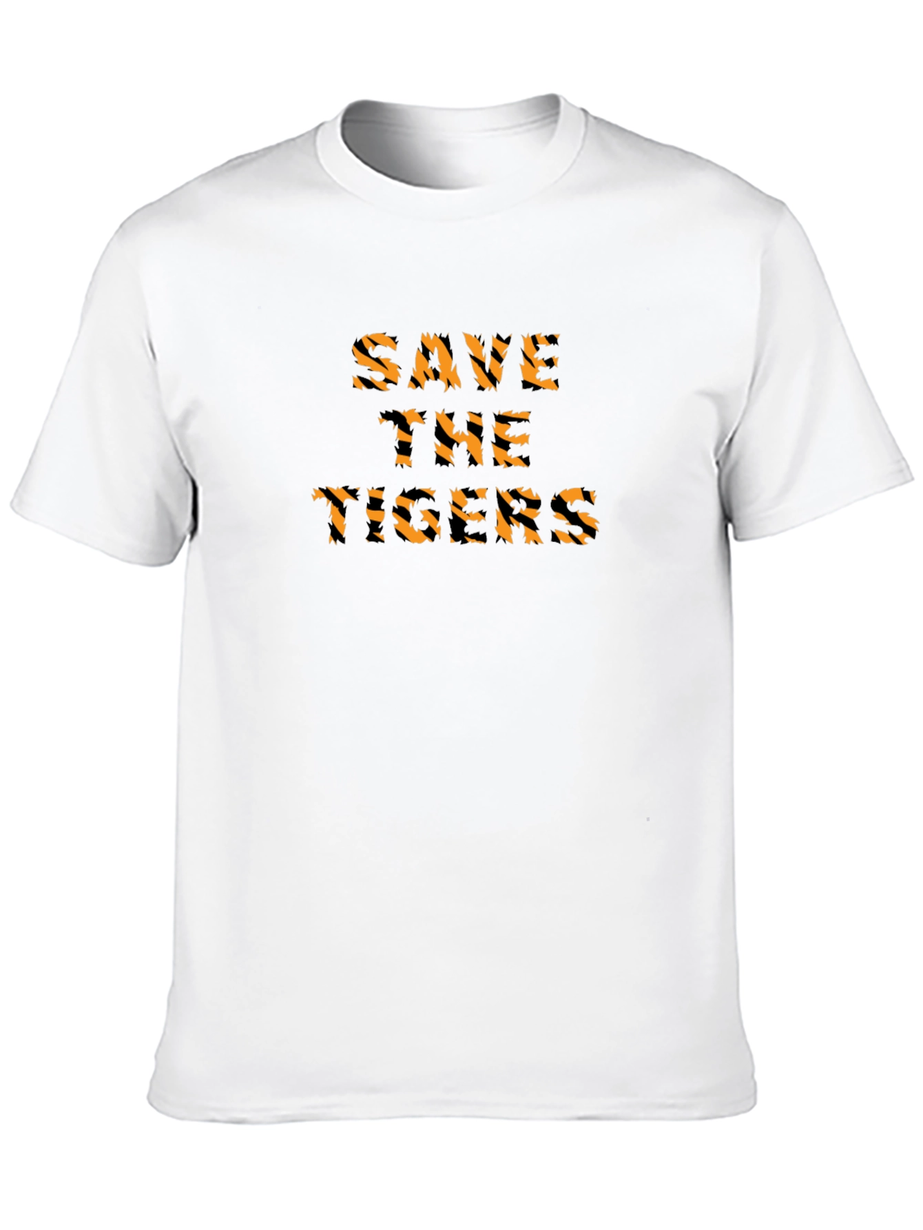 Save the Tigers Graphic Tee - Black Cotton