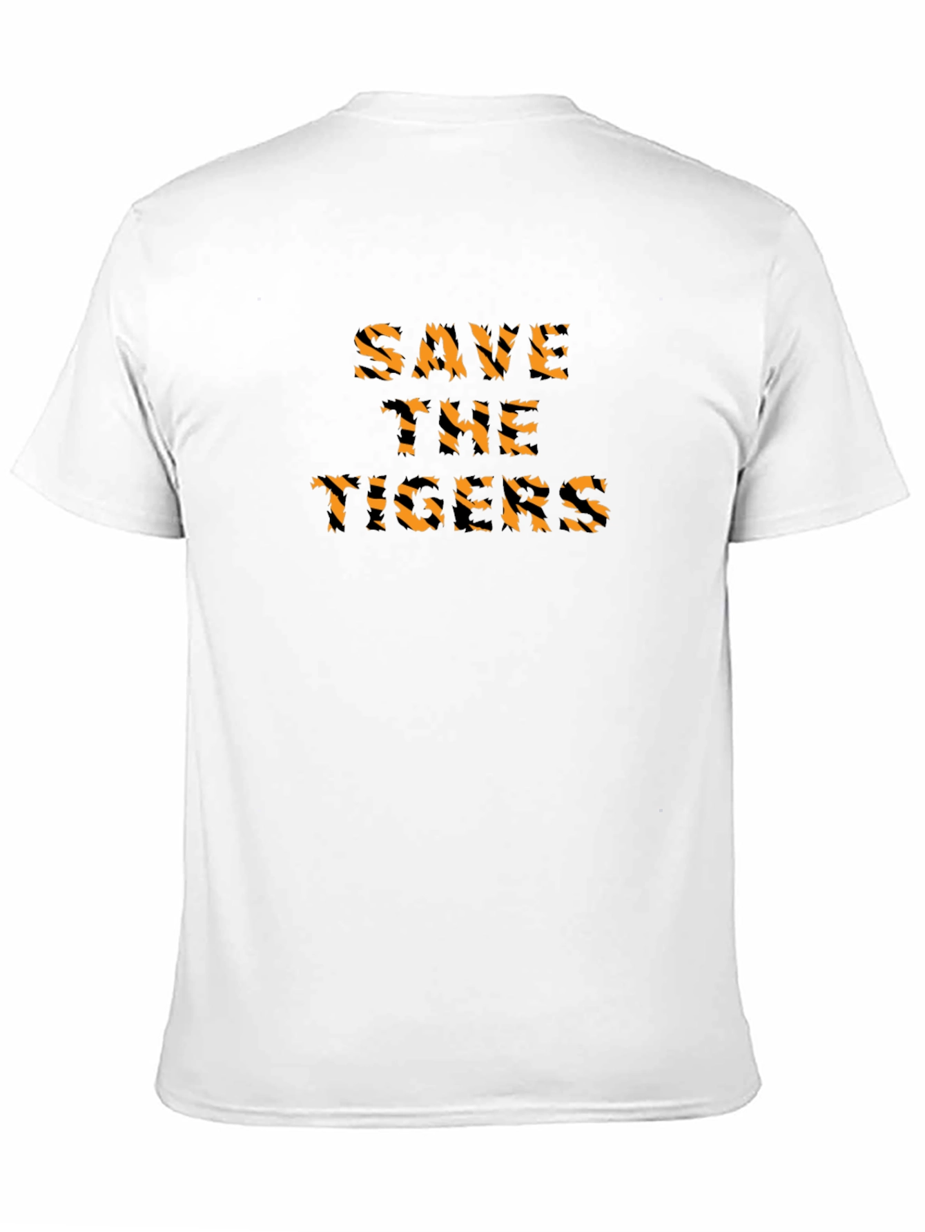 Save the Tigers Graphic Tee - Black Cotton