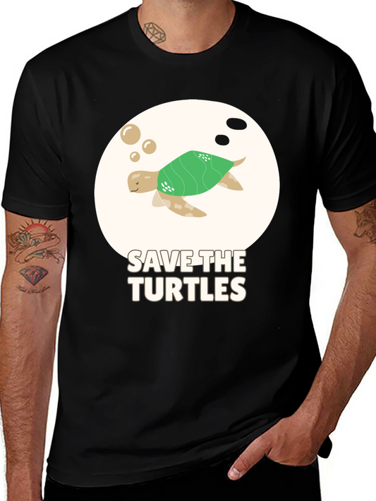 Save the Turtles Graphic T-Shirt