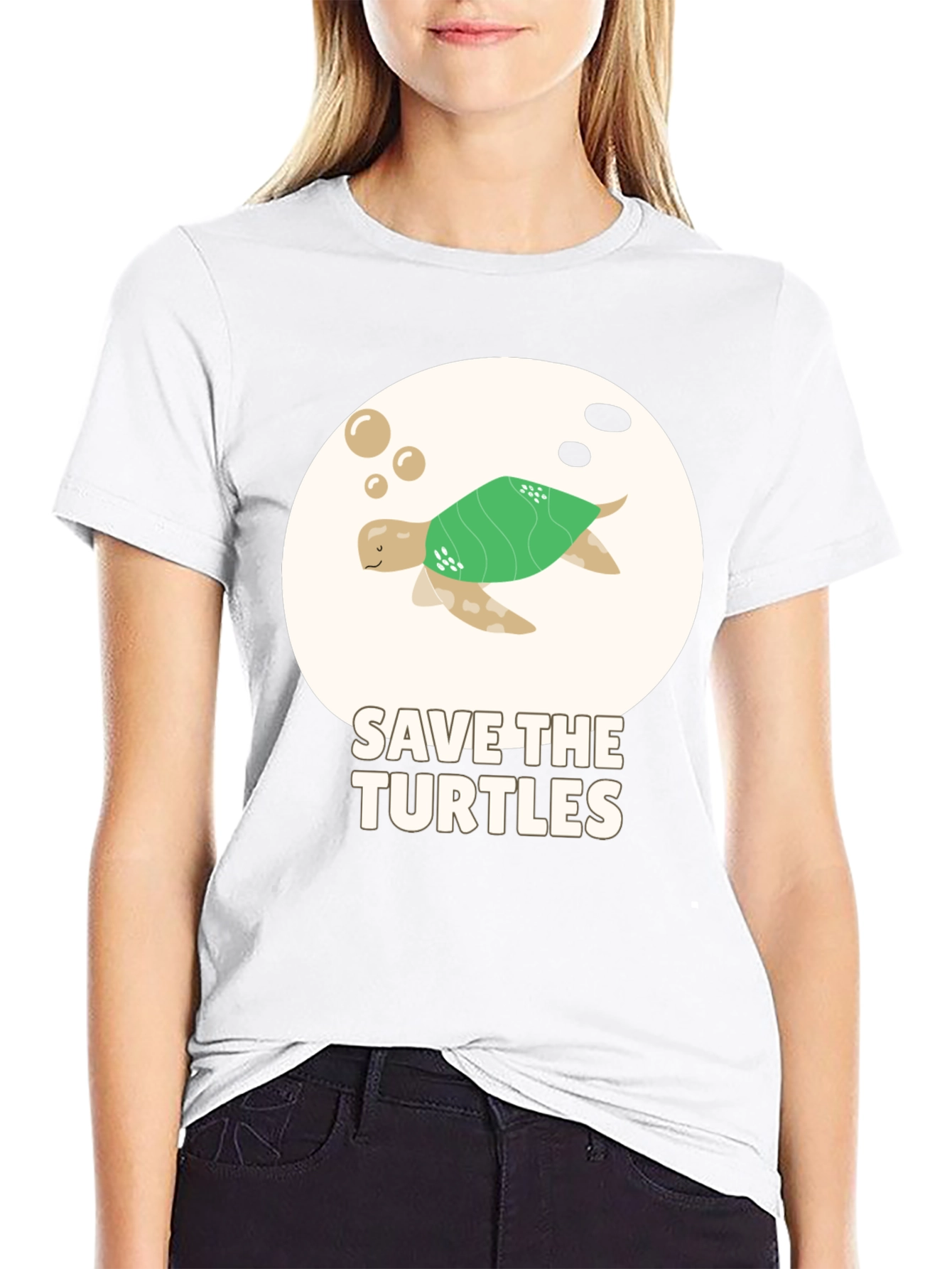 Save the Turtles Graphic T-Shirt