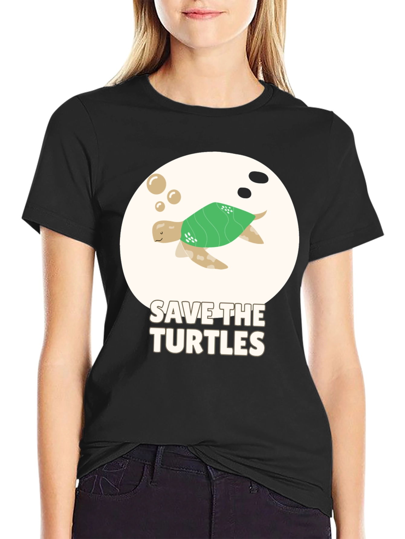 Save the Turtles Graphic T-Shirt