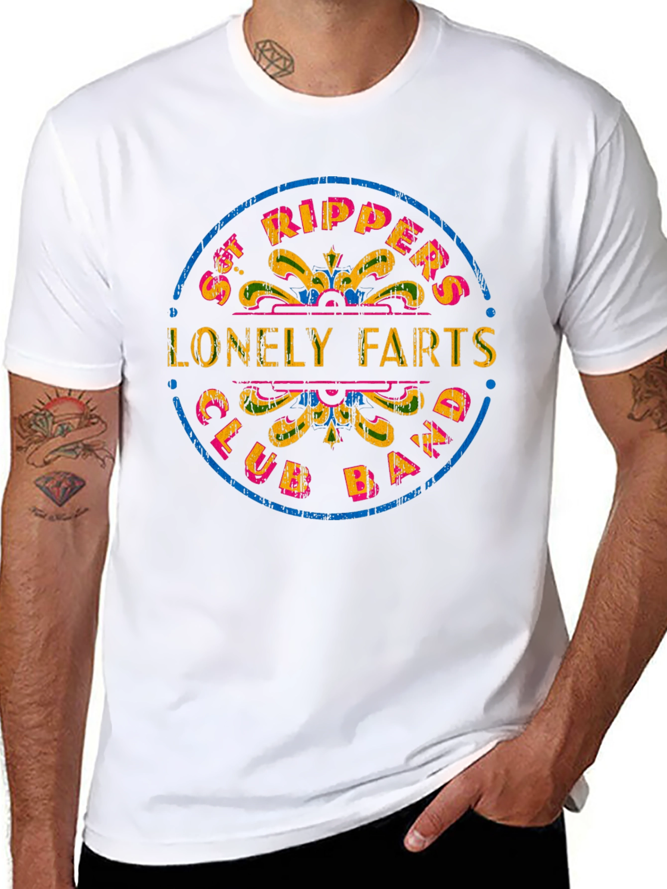 St. Rippers Lonely Farts Club Band Graphic Tee