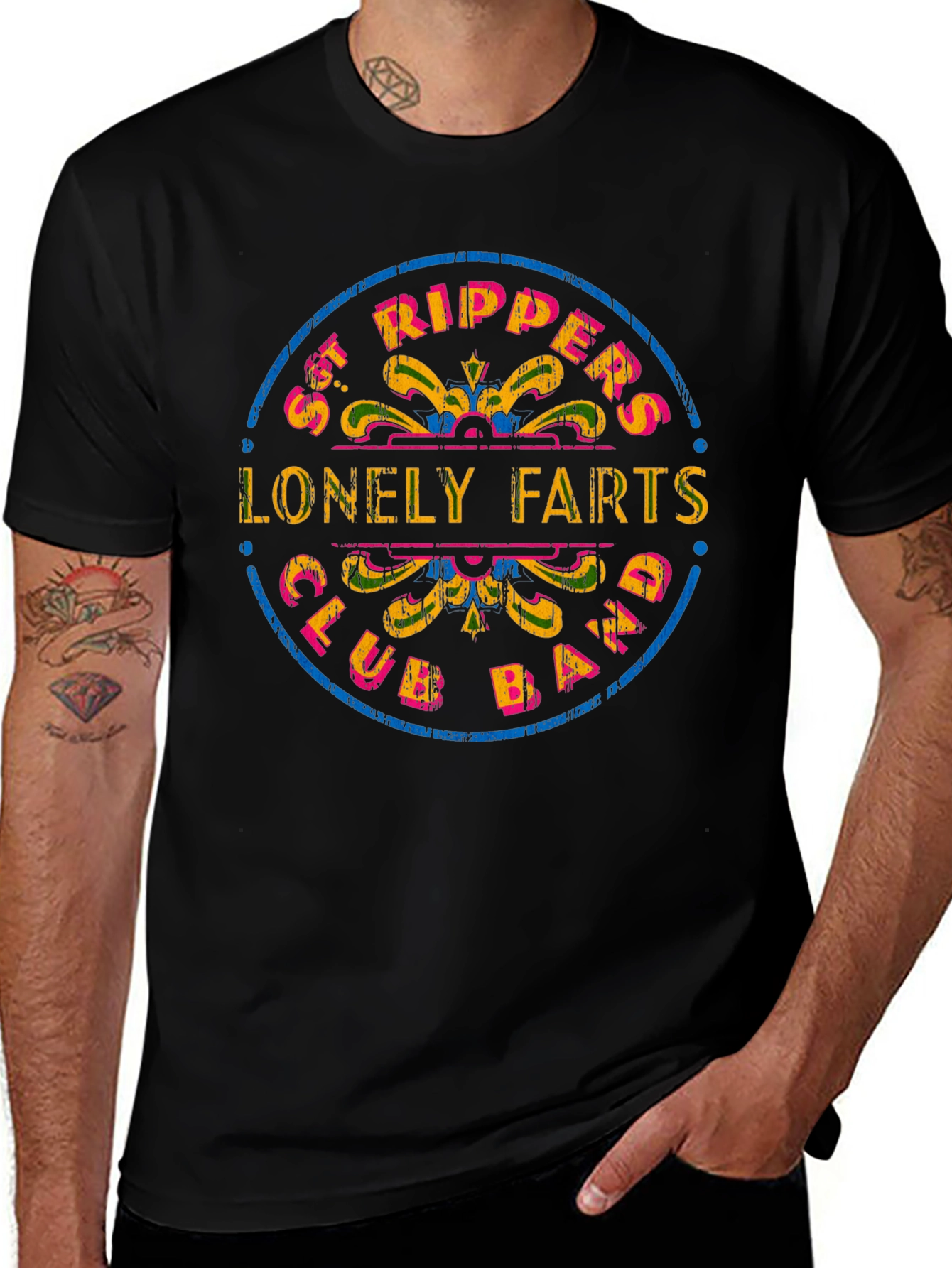 St. Rippers Lonely Farts Club Band Graphic Tee