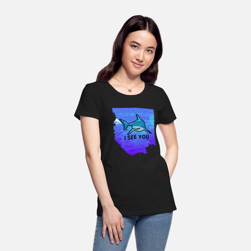 a shark in tthe sea