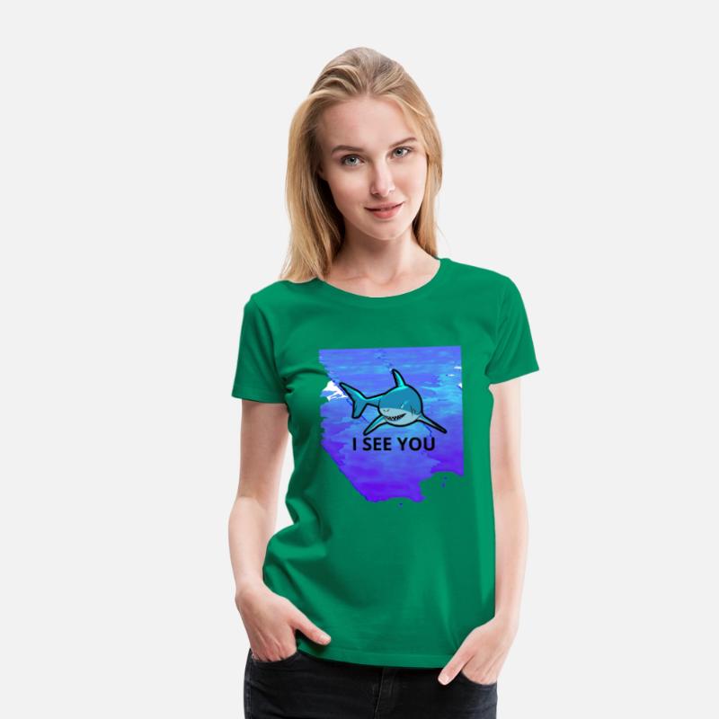 a shark in tthe sea