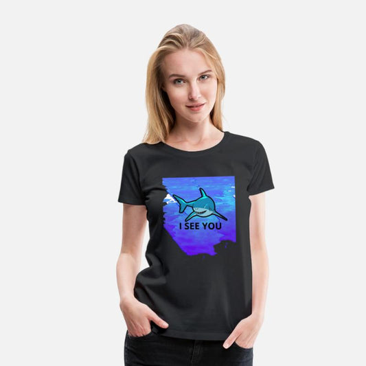 a shark in tthe sea