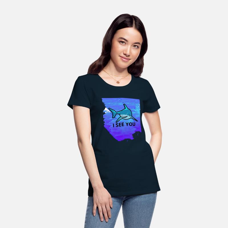 a shark in tthe sea