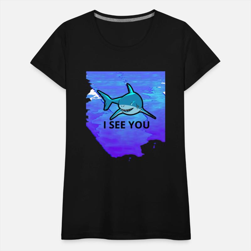 a shark in tthe sea