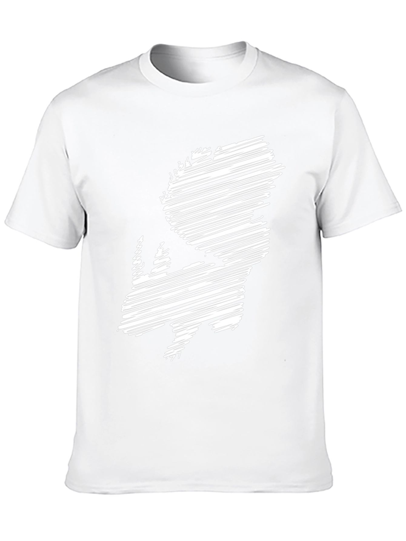 Abstract Rhino Graphic T-Shirt - Casual Wear