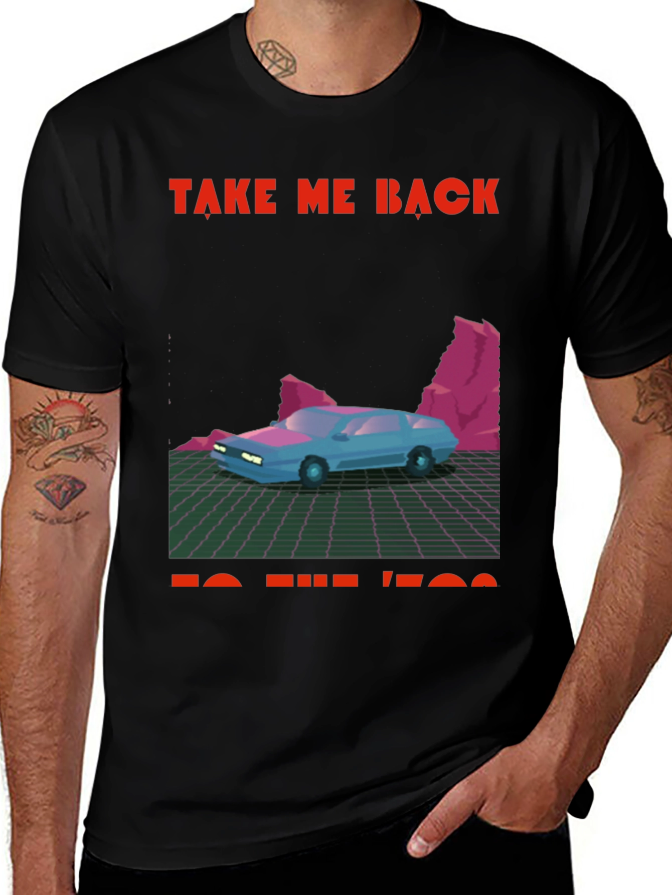 Retro 80s Car Graphic Tee