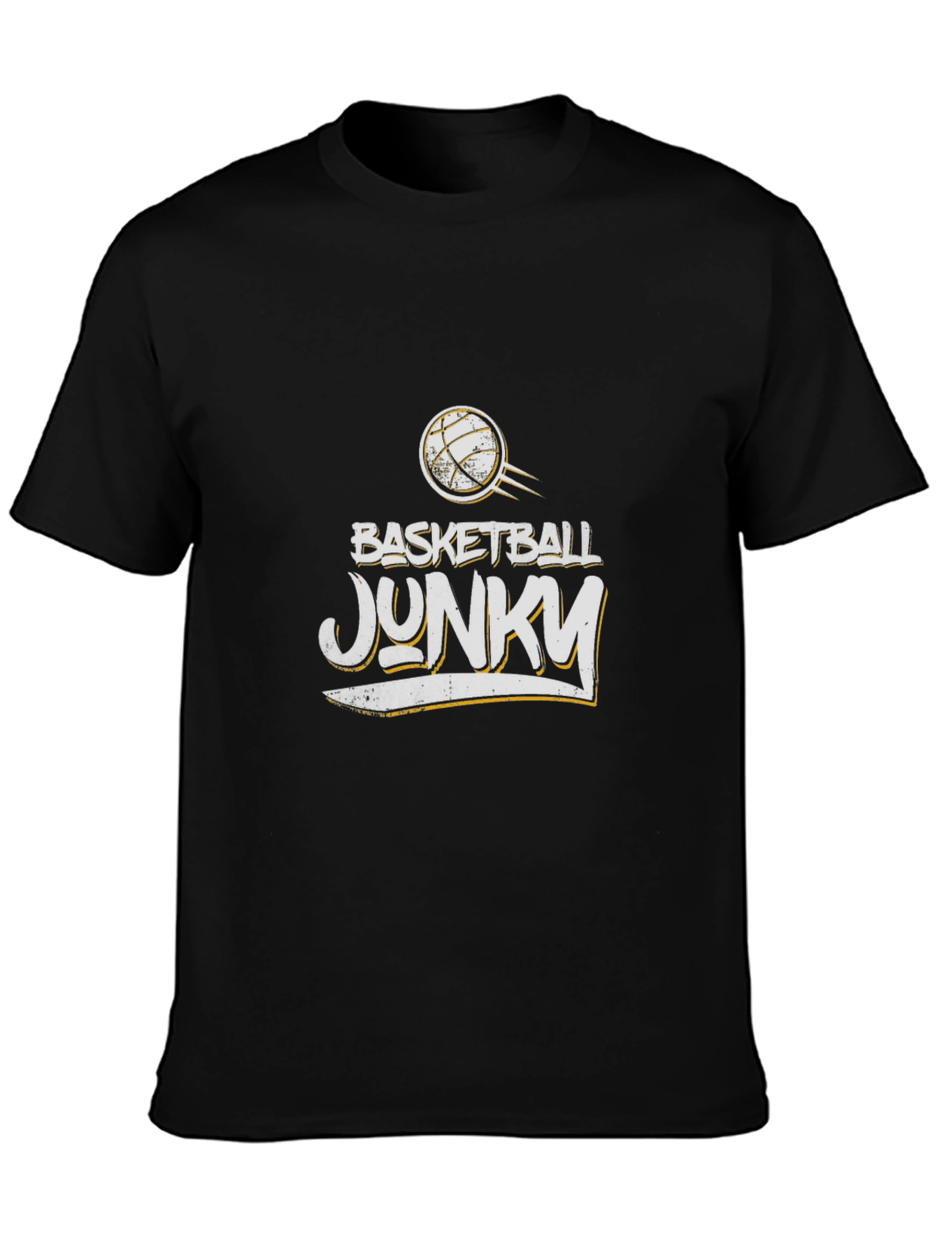 Basketball Junky T-Shirt - Black Graphic Tee
