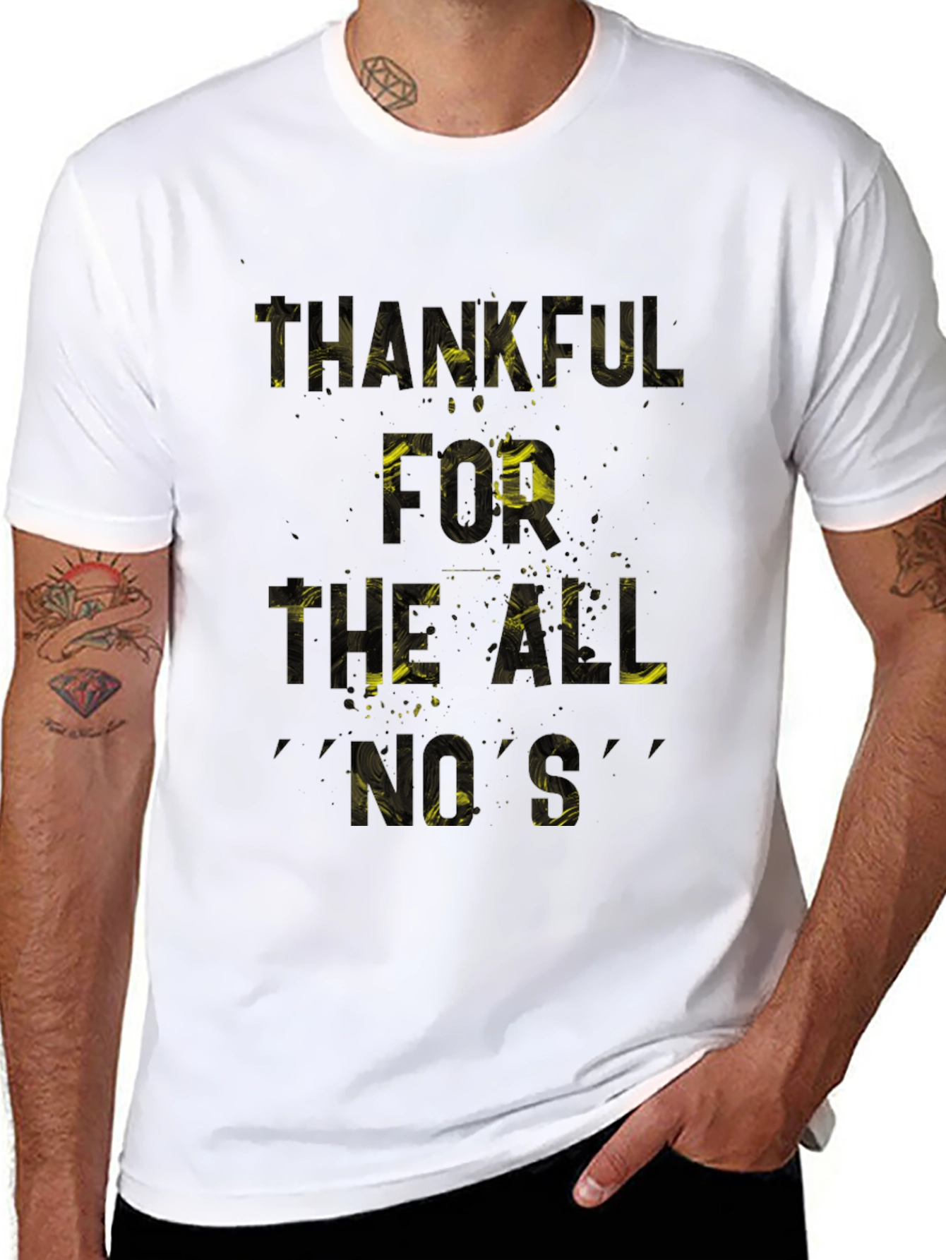 Thankful For The All Nos Black T-Shirt