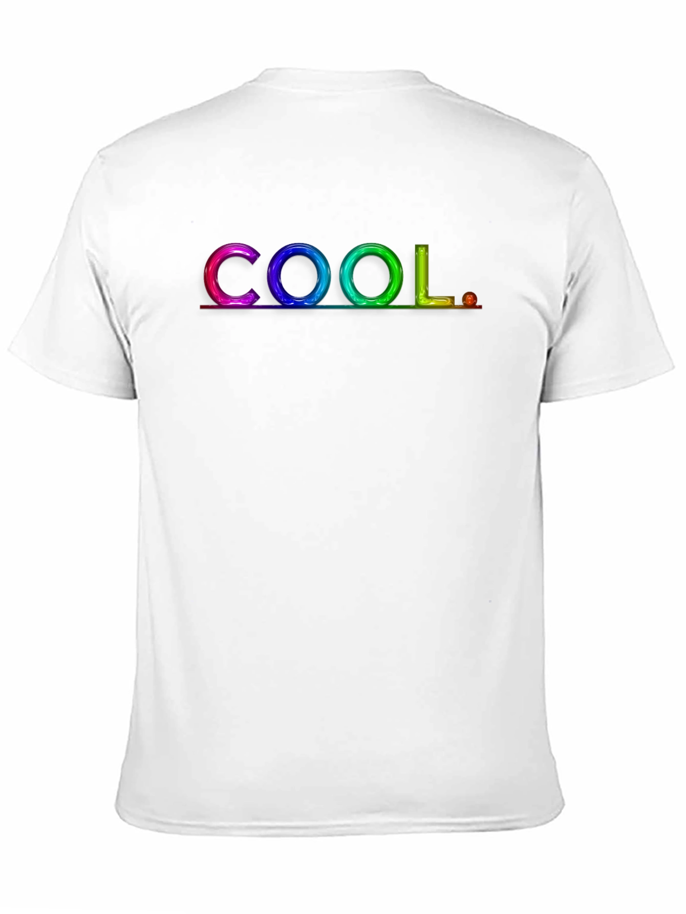 COOL Rainbow Graphic Black T-Shirt