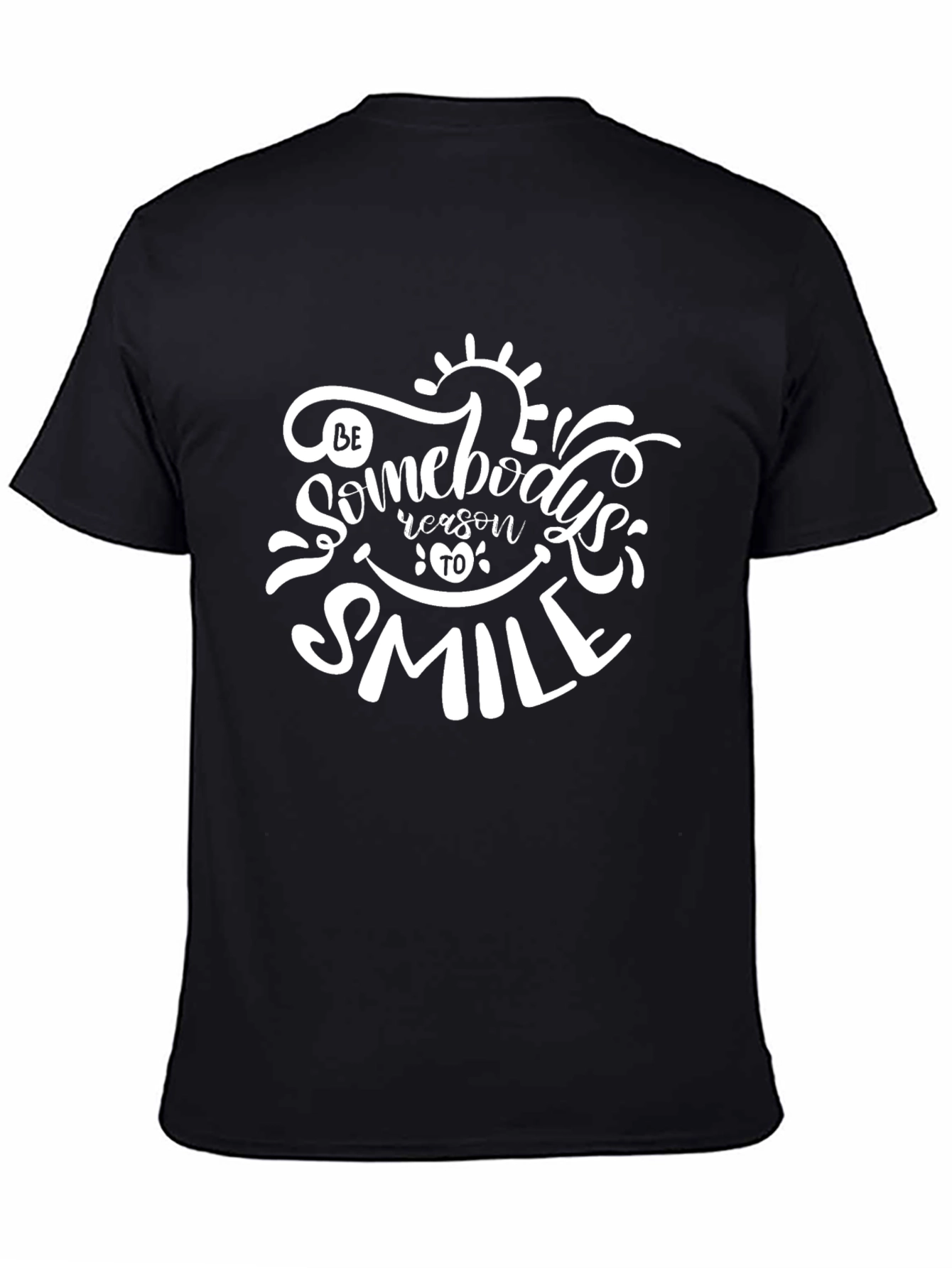 Be Somebodys Reason to Smile Black Tee