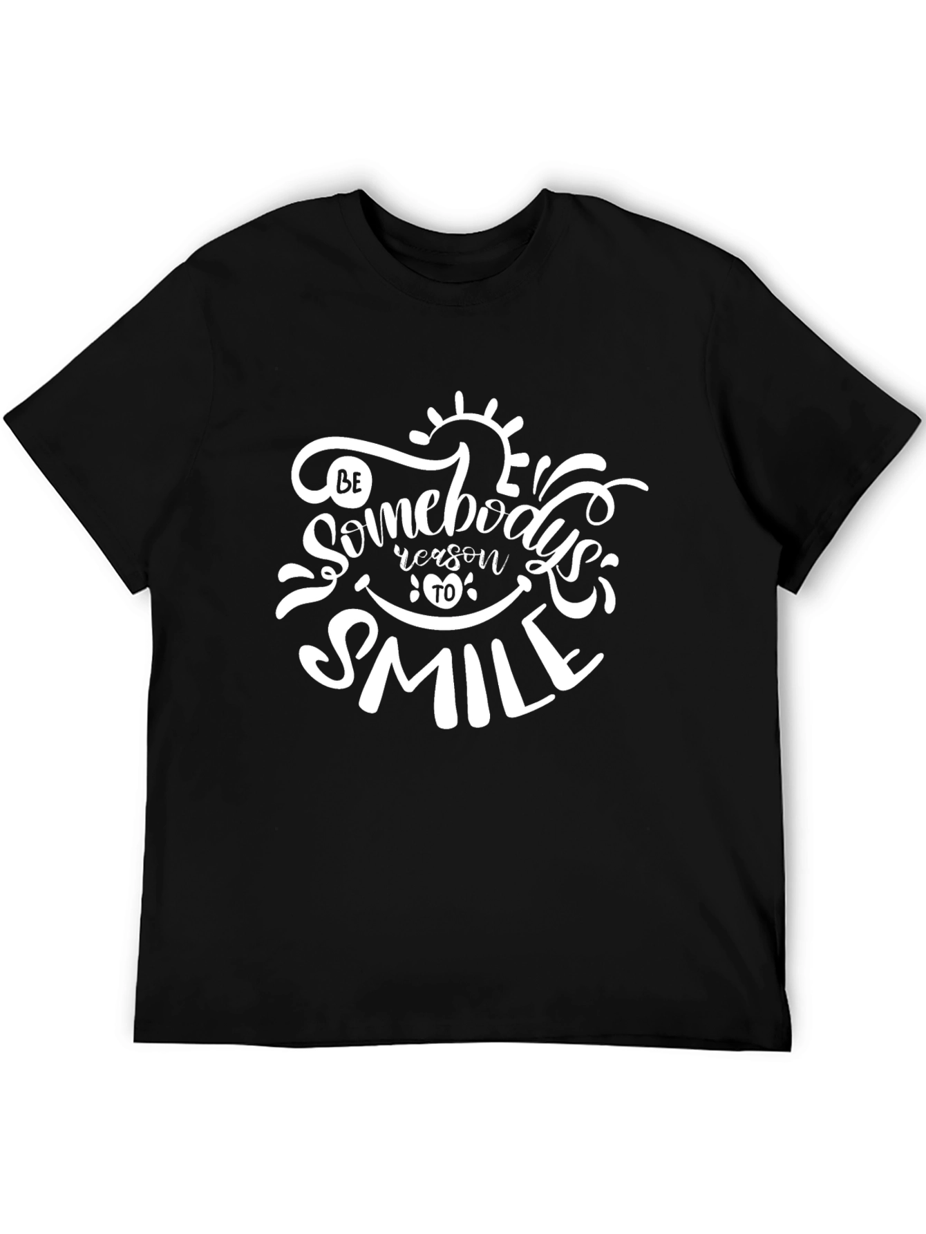 Be Somebodys Reason to Smile Black Tee