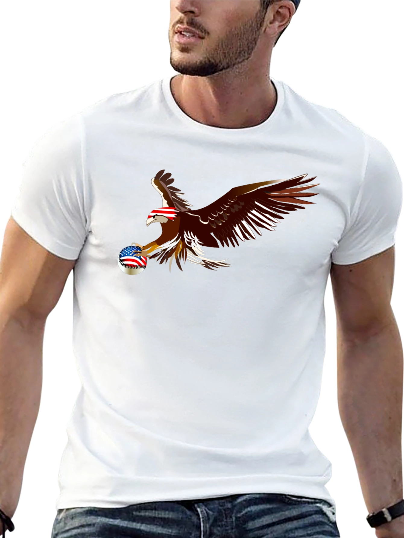 American Eagle Baseball T-Shirt