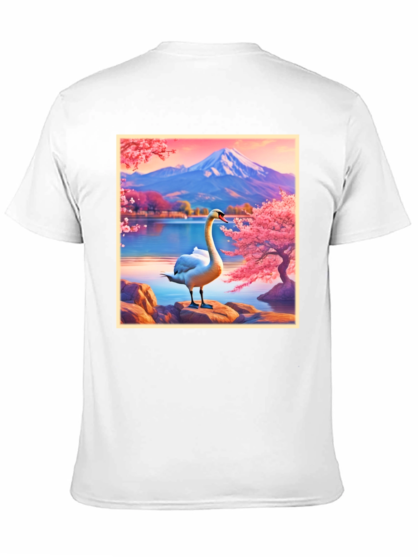 Swan Lake Graphic Tee - Nature Inspired Design