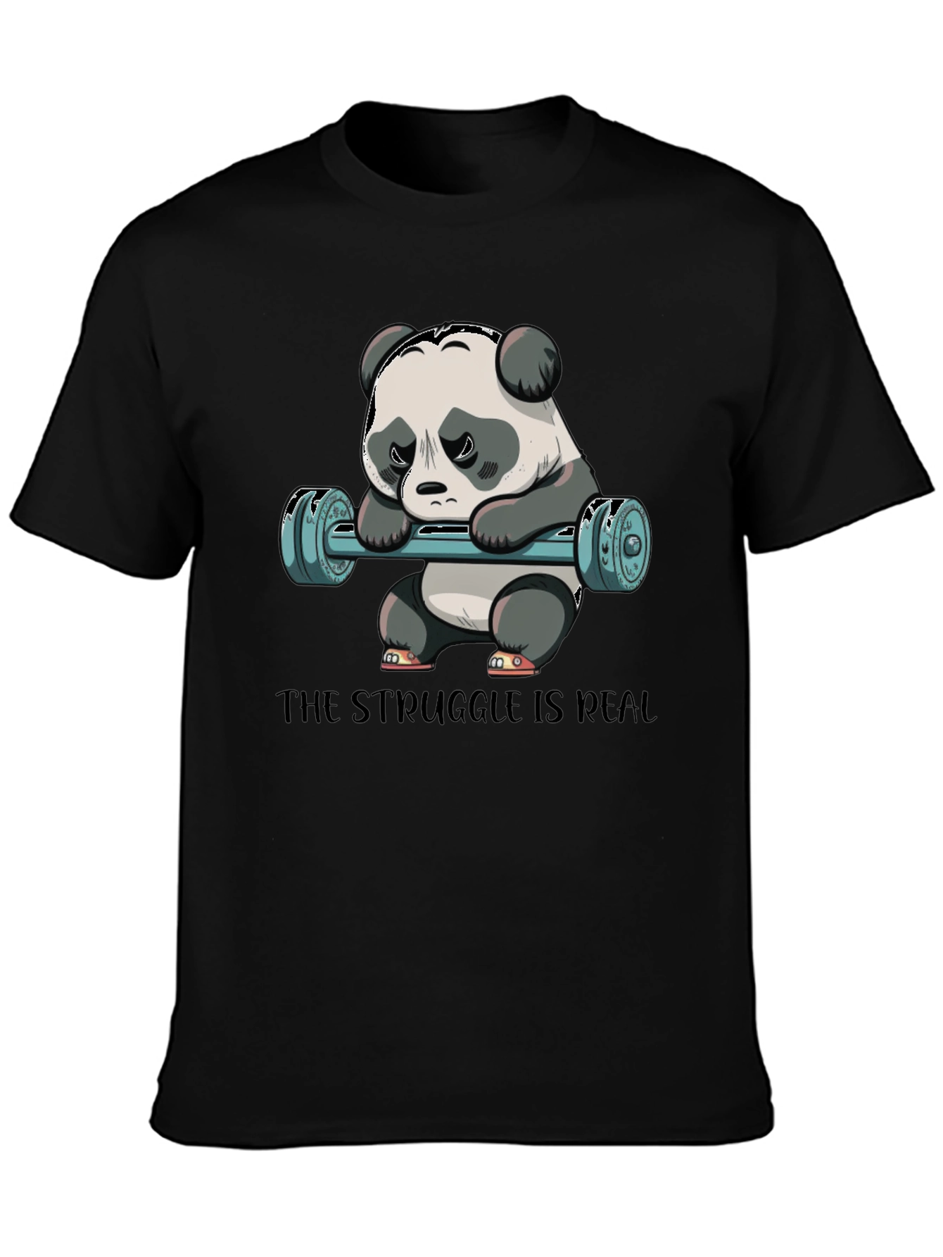Struggle is Real Panda Workout T-Shirt