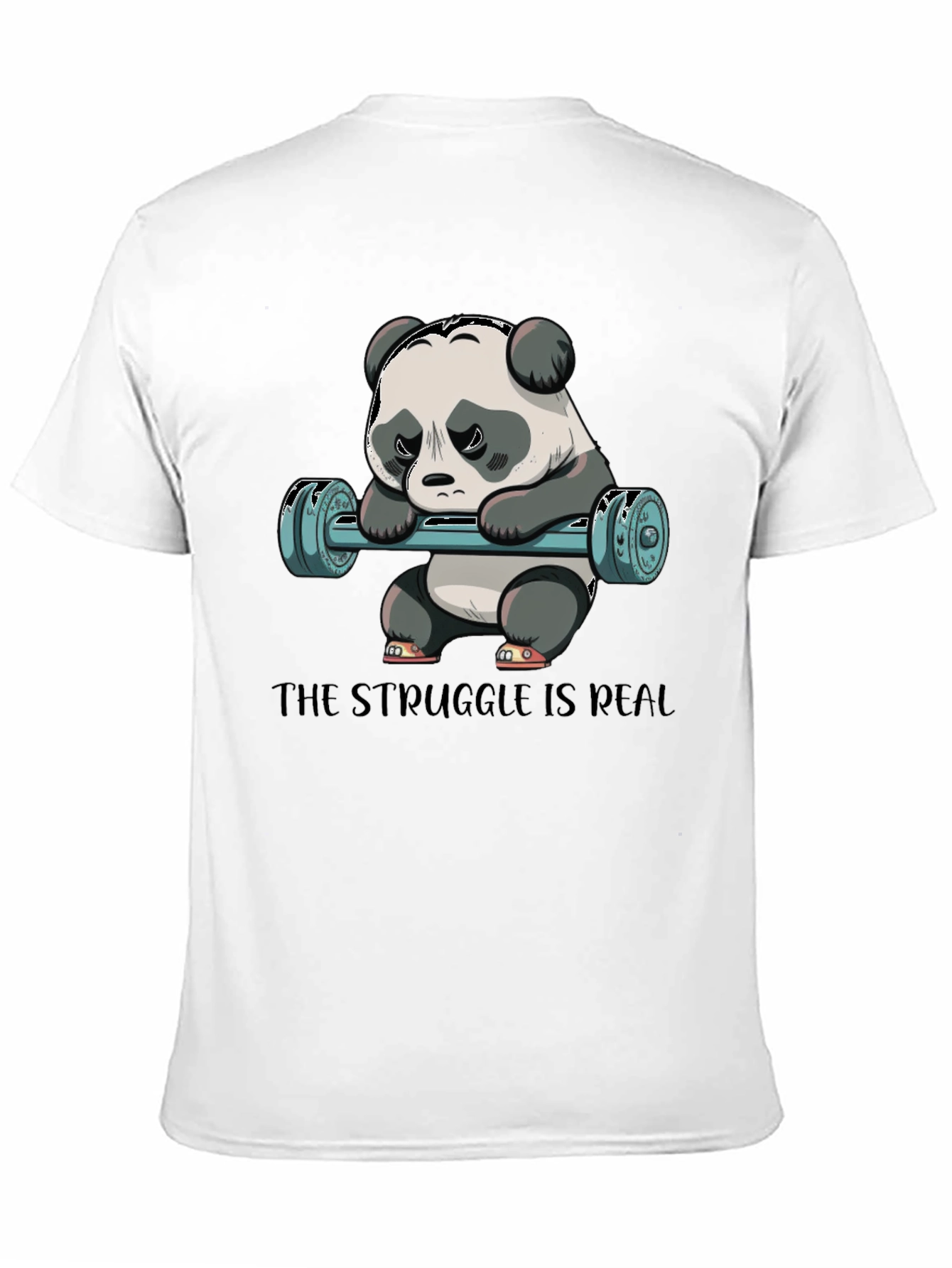 Struggle is Real Panda Workout T-Shirt