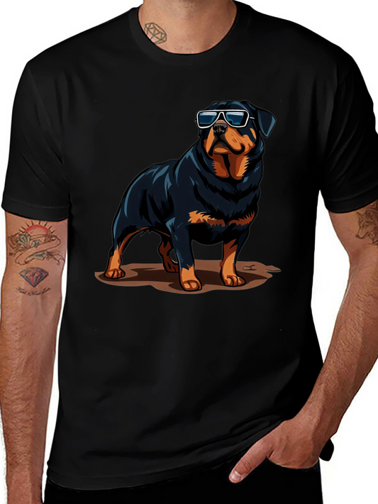 Cool Rottweiler Graphic Tee - Stylish Dog Lover Shirt