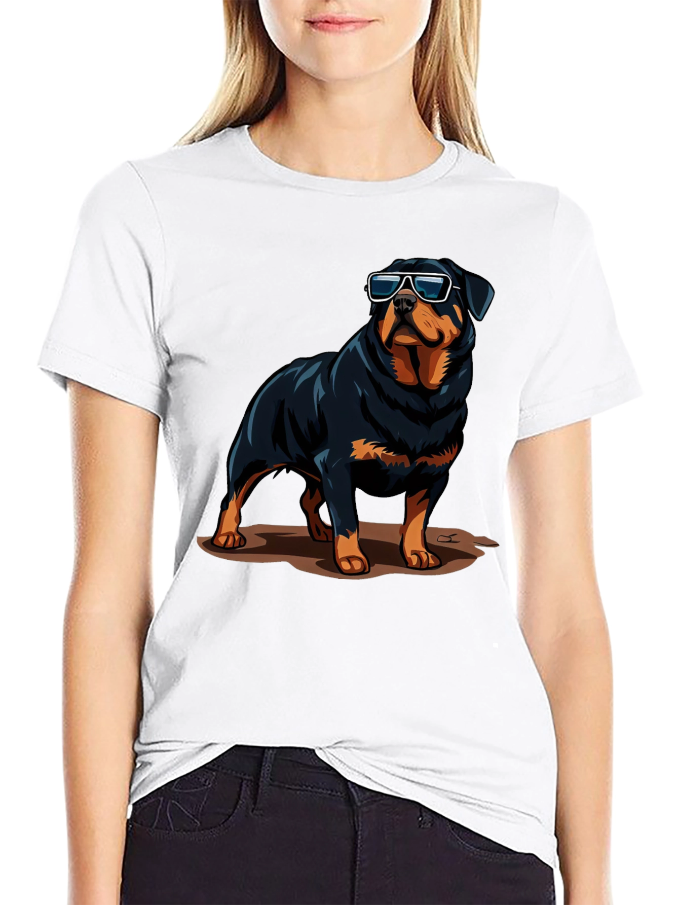 Cool Rottweiler Graphic Tee - Stylish Dog Lover Shirt