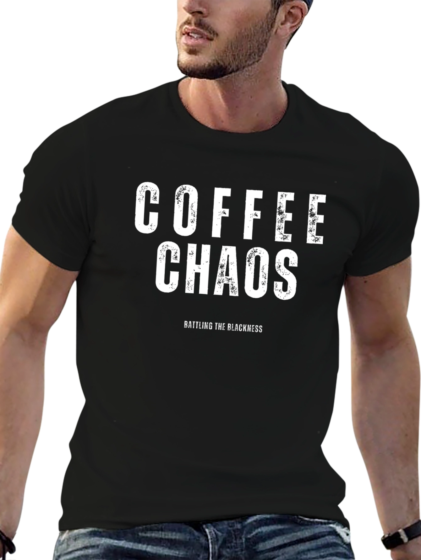 Coffee Chaos Black T-Shirt