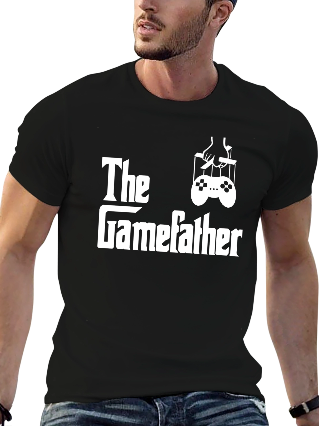The Gamefather T-Shirt - Gamer Dad Novelty Tee