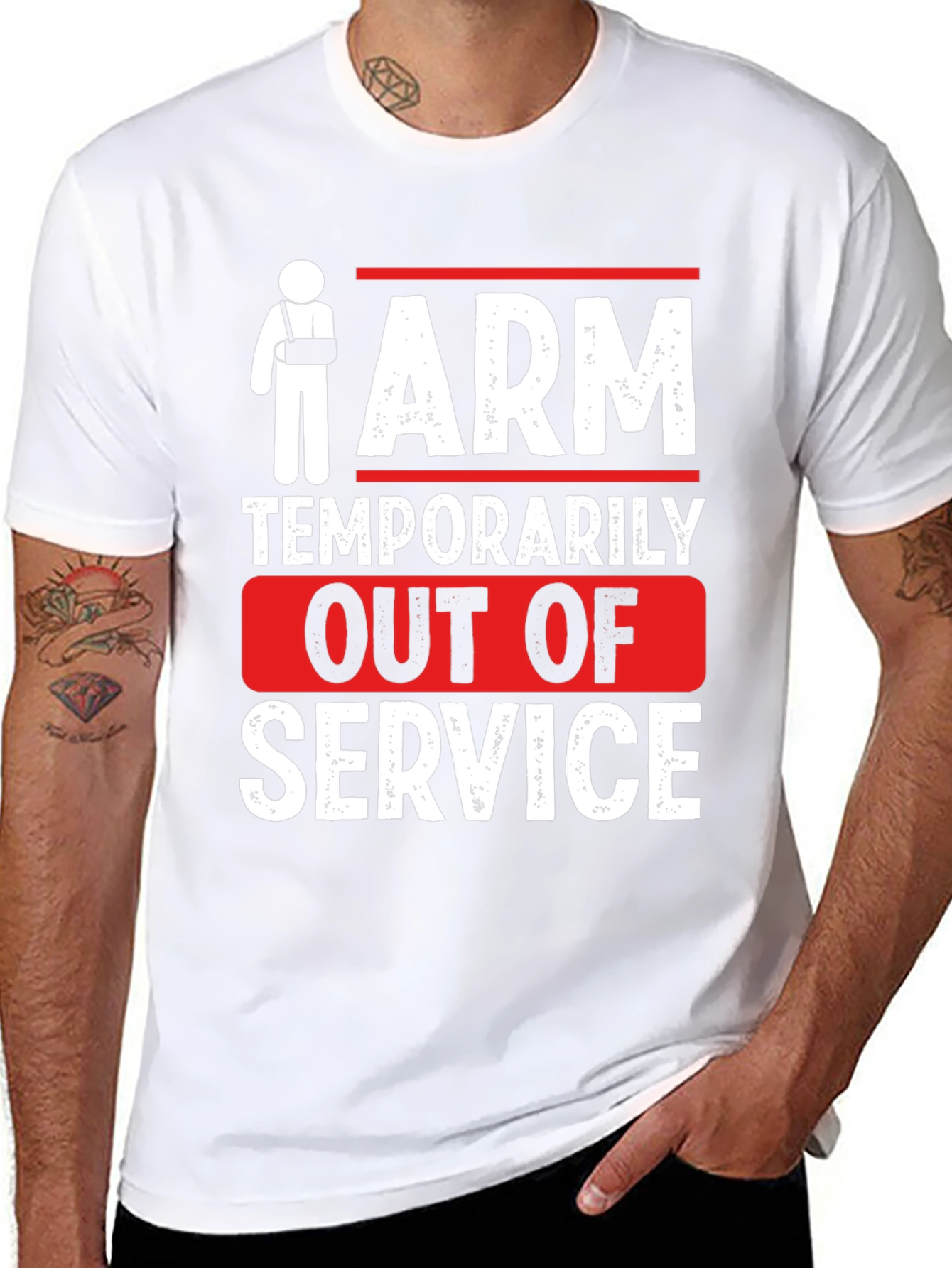 Arm Temporarily Out of Service Graphic T-Shirt