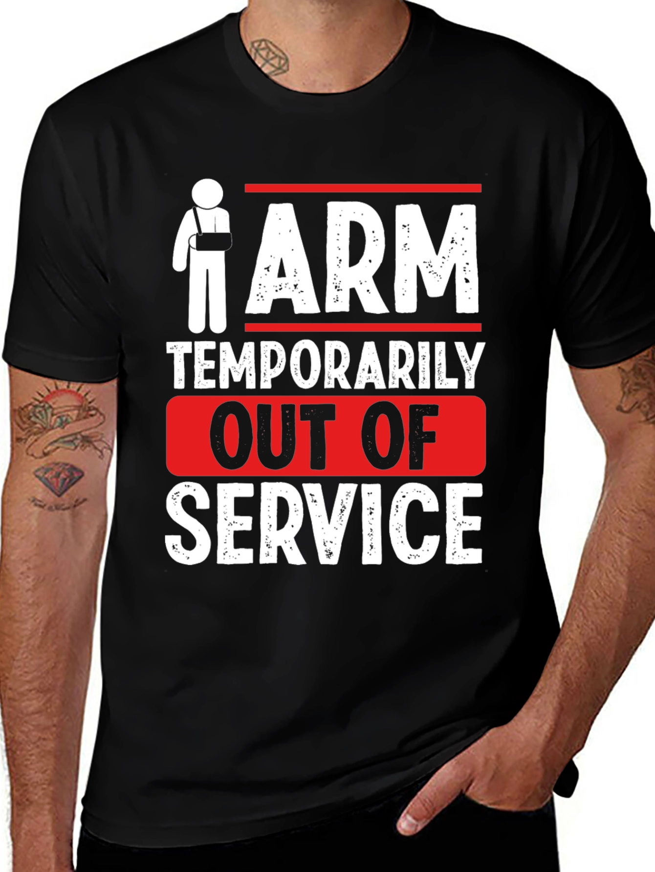 Arm Temporarily Out of Service Graphic T-Shirt