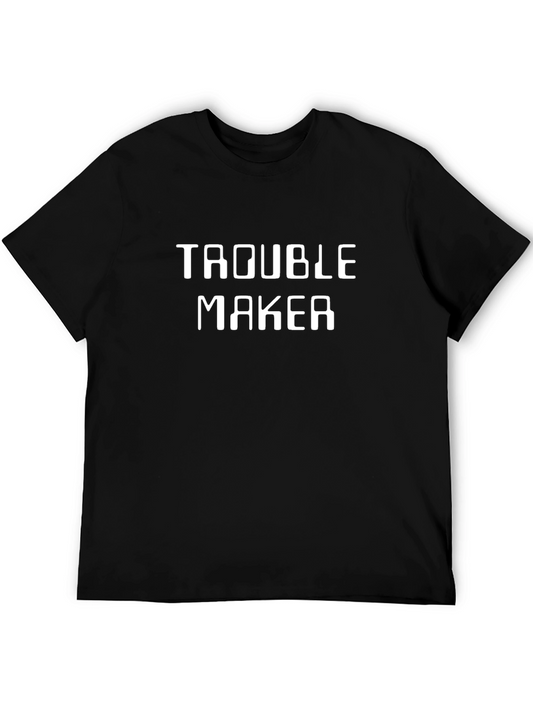 Trouble Maker Graphic Tee - Black