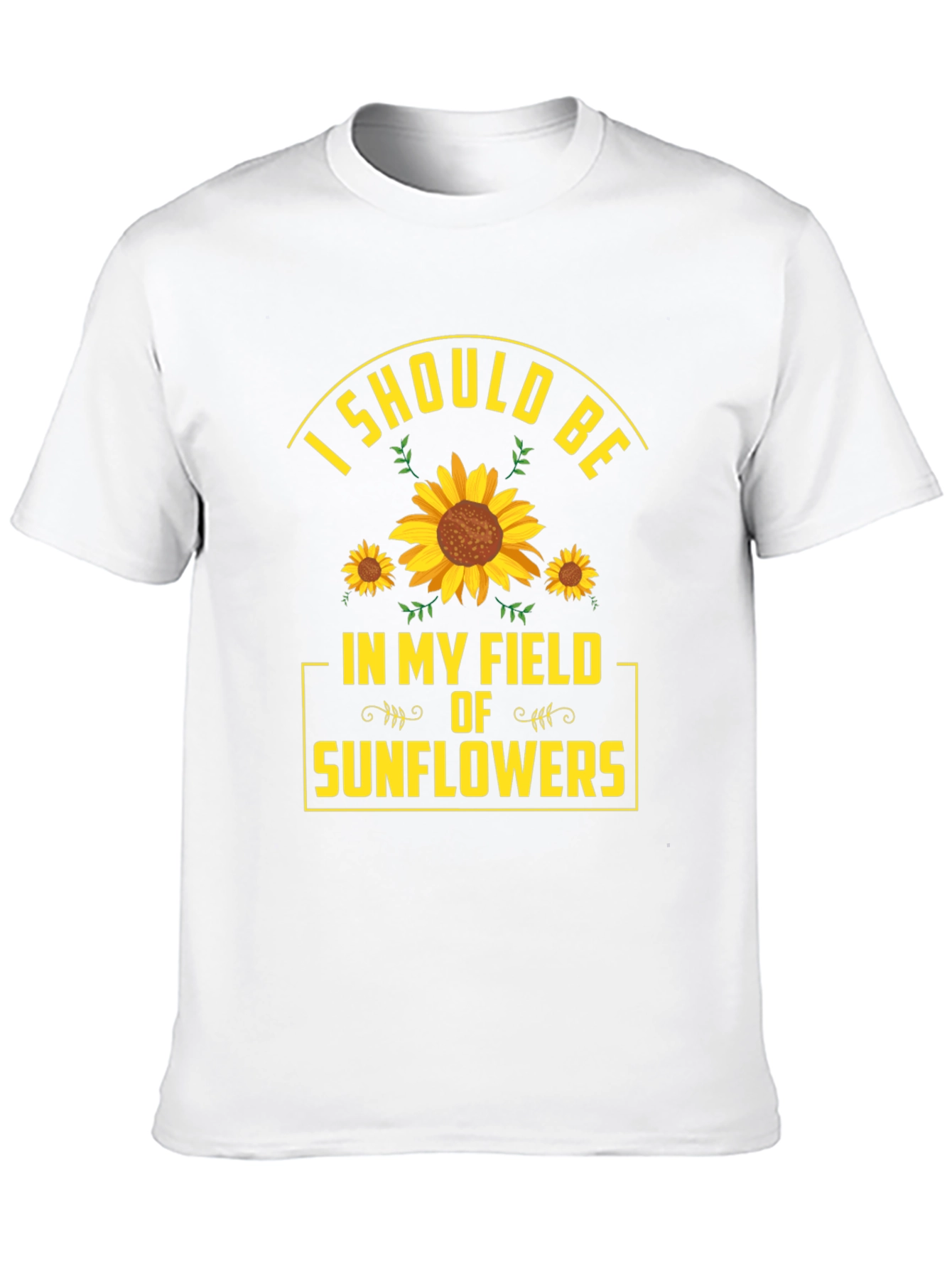 Sunflower Field Graphic T-Shirt - Nature Lover Tee