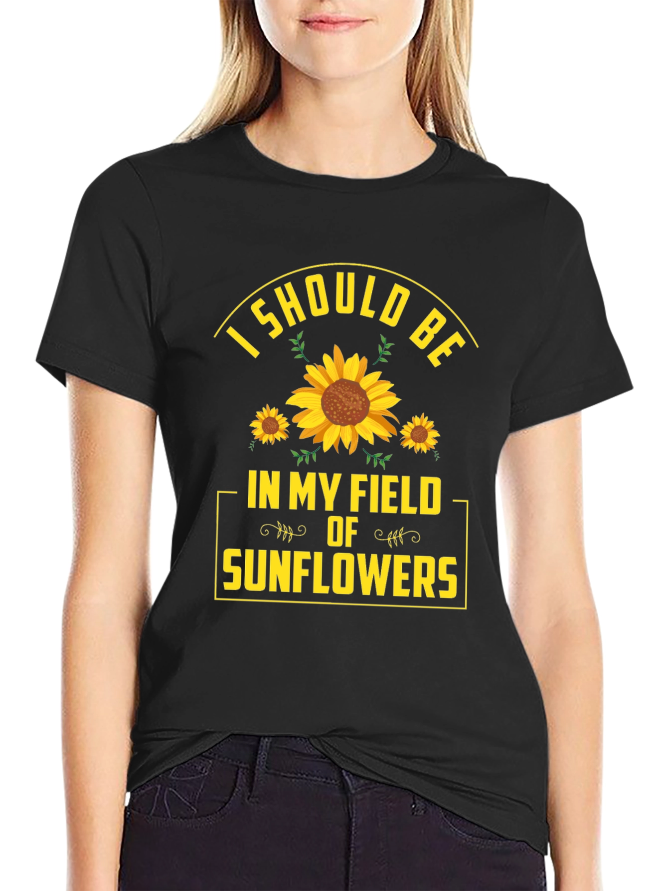 Sunflower Field Graphic T-Shirt - Nature Lover Tee