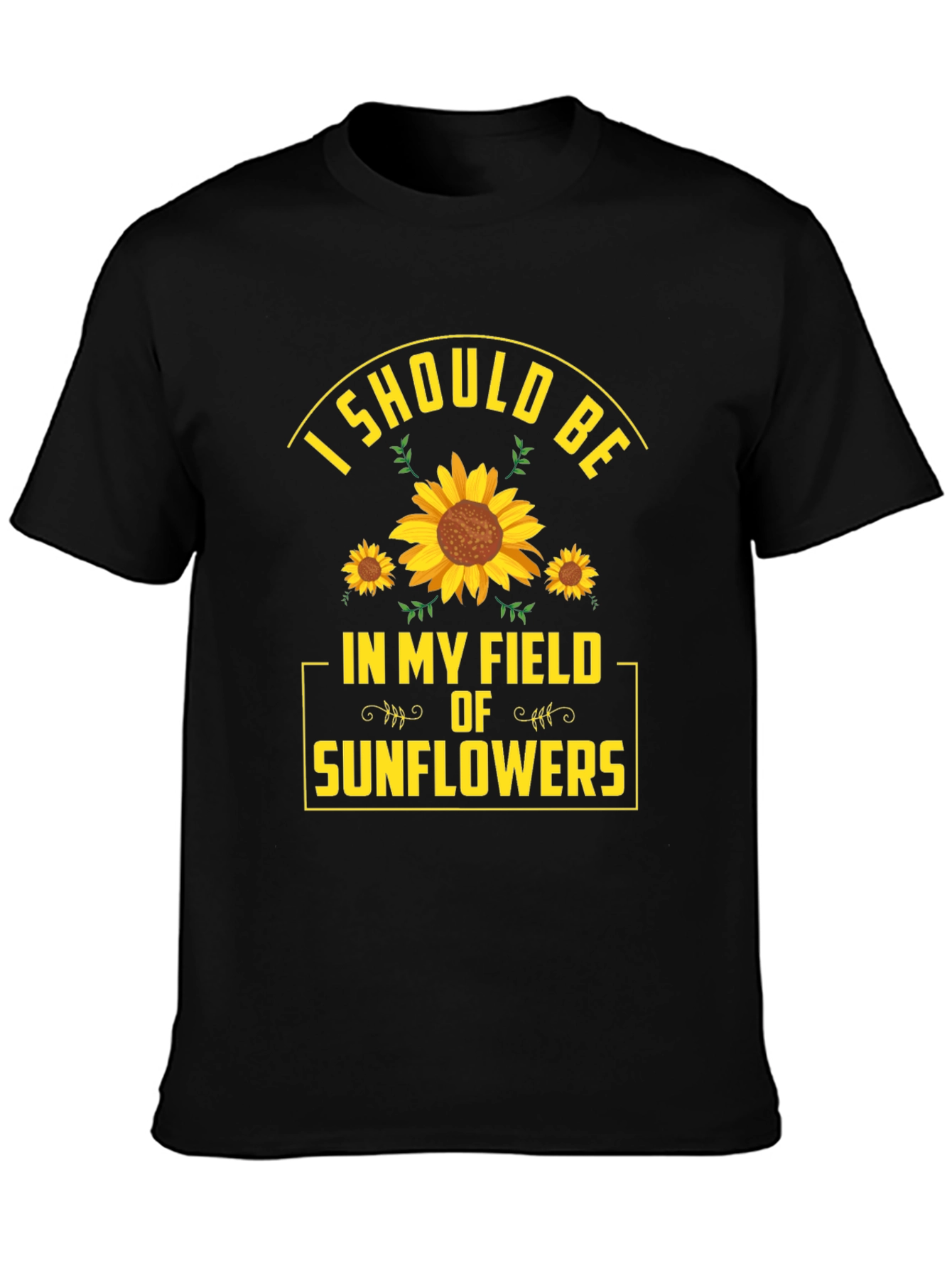 Sunflower Field Graphic T-Shirt - Nature Lover Tee