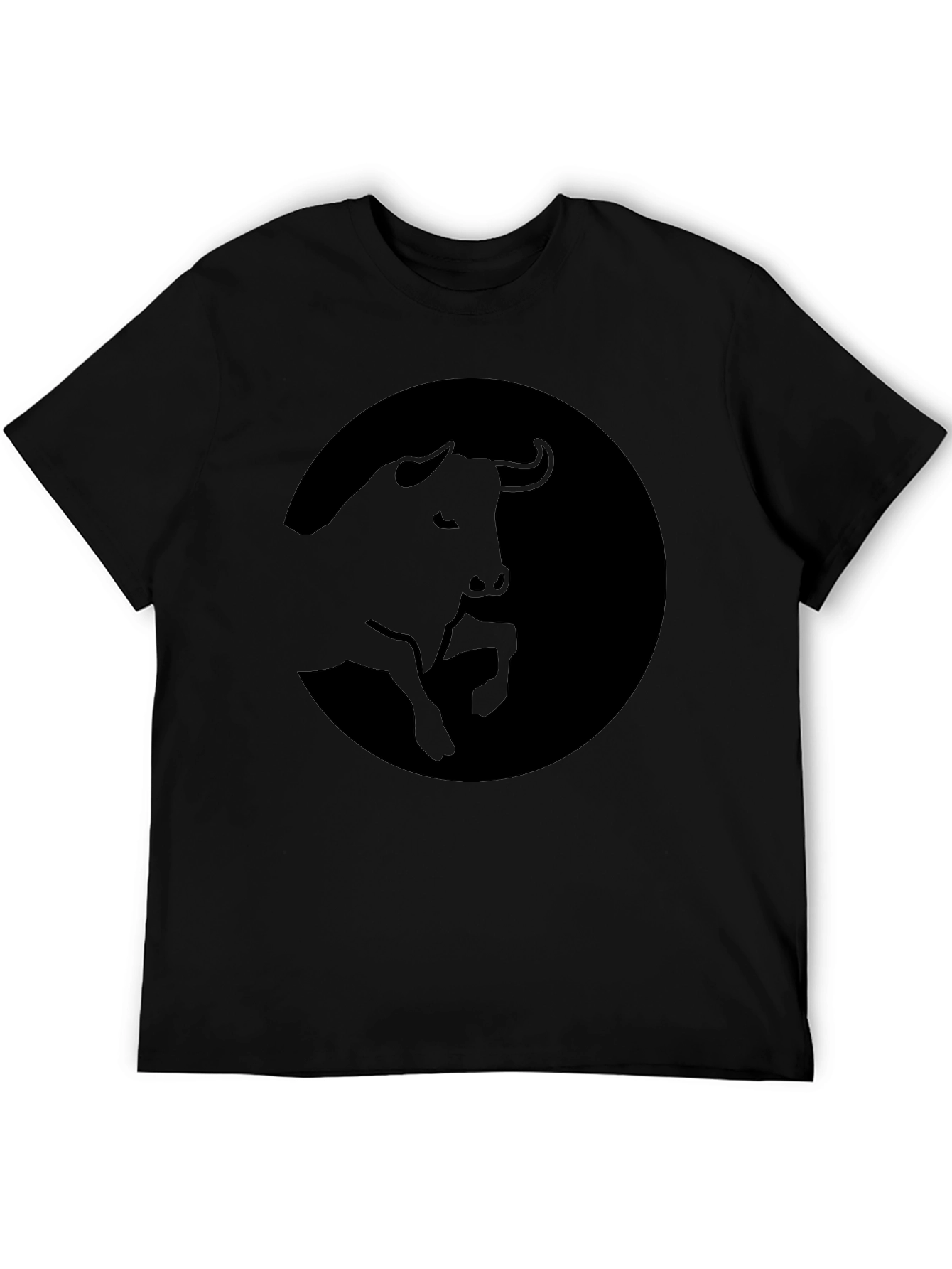 Black Bull Graphic Tee - Stylish Mens T-Shirt