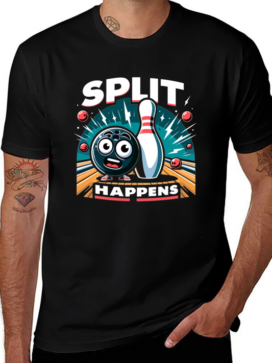 Split Happens Bowling Graphic Tee