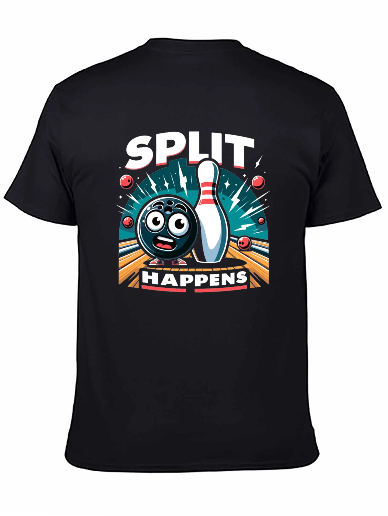 Split Happens Bowling Graphic Tee
