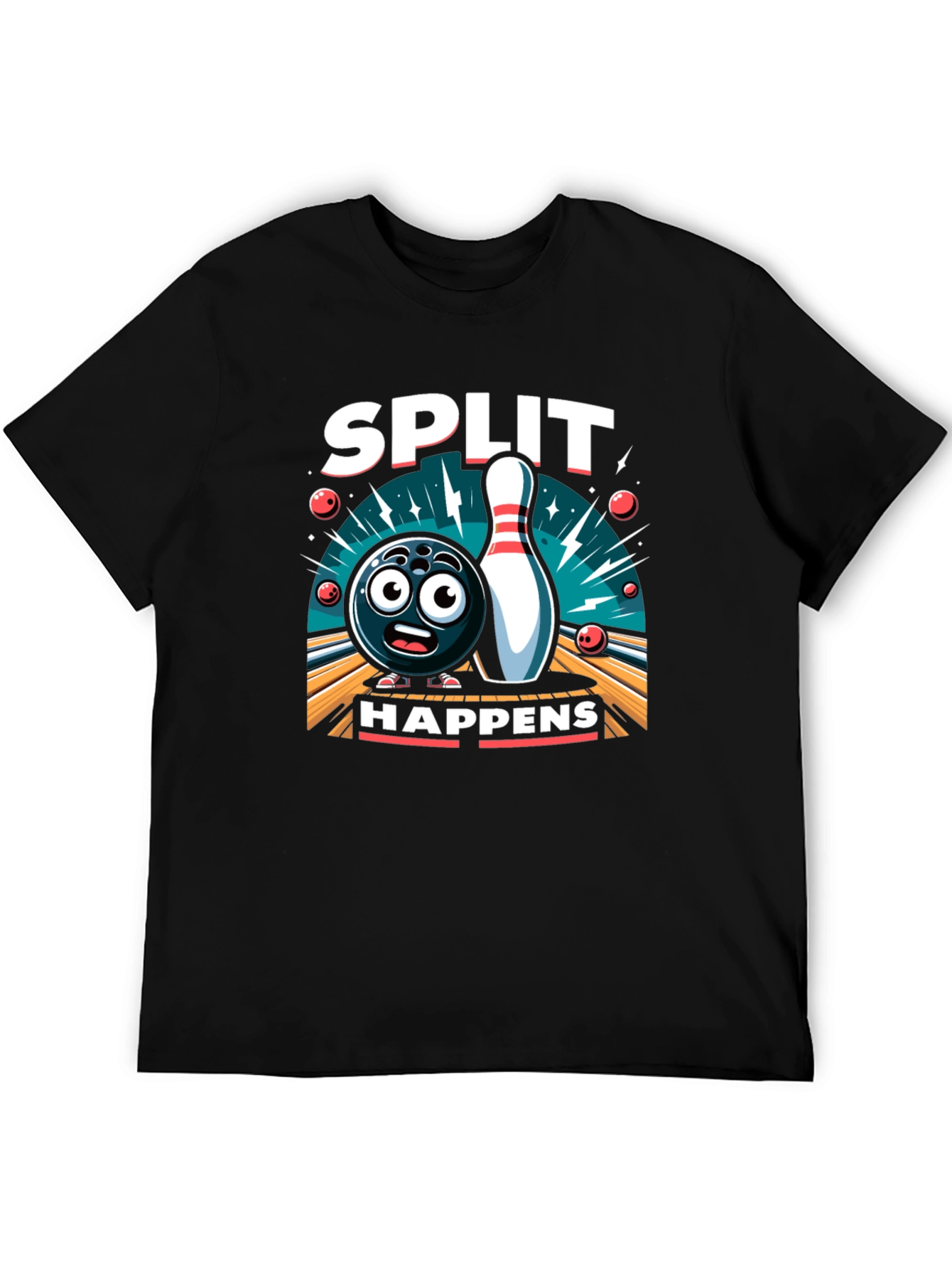 Split Happens Bowling Graphic Tee