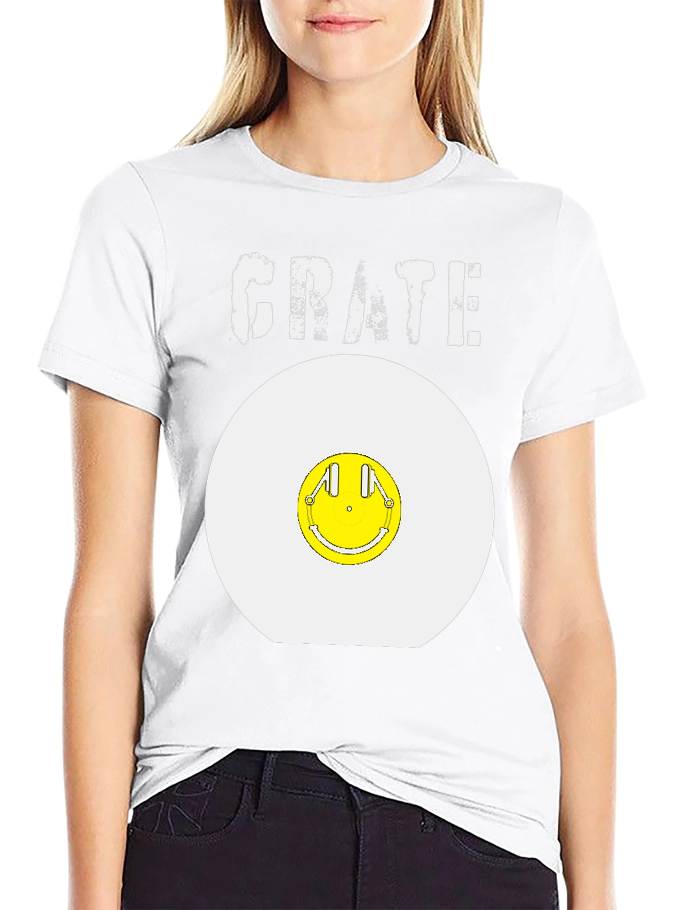 Crate DJ Record Smile T-Shirt