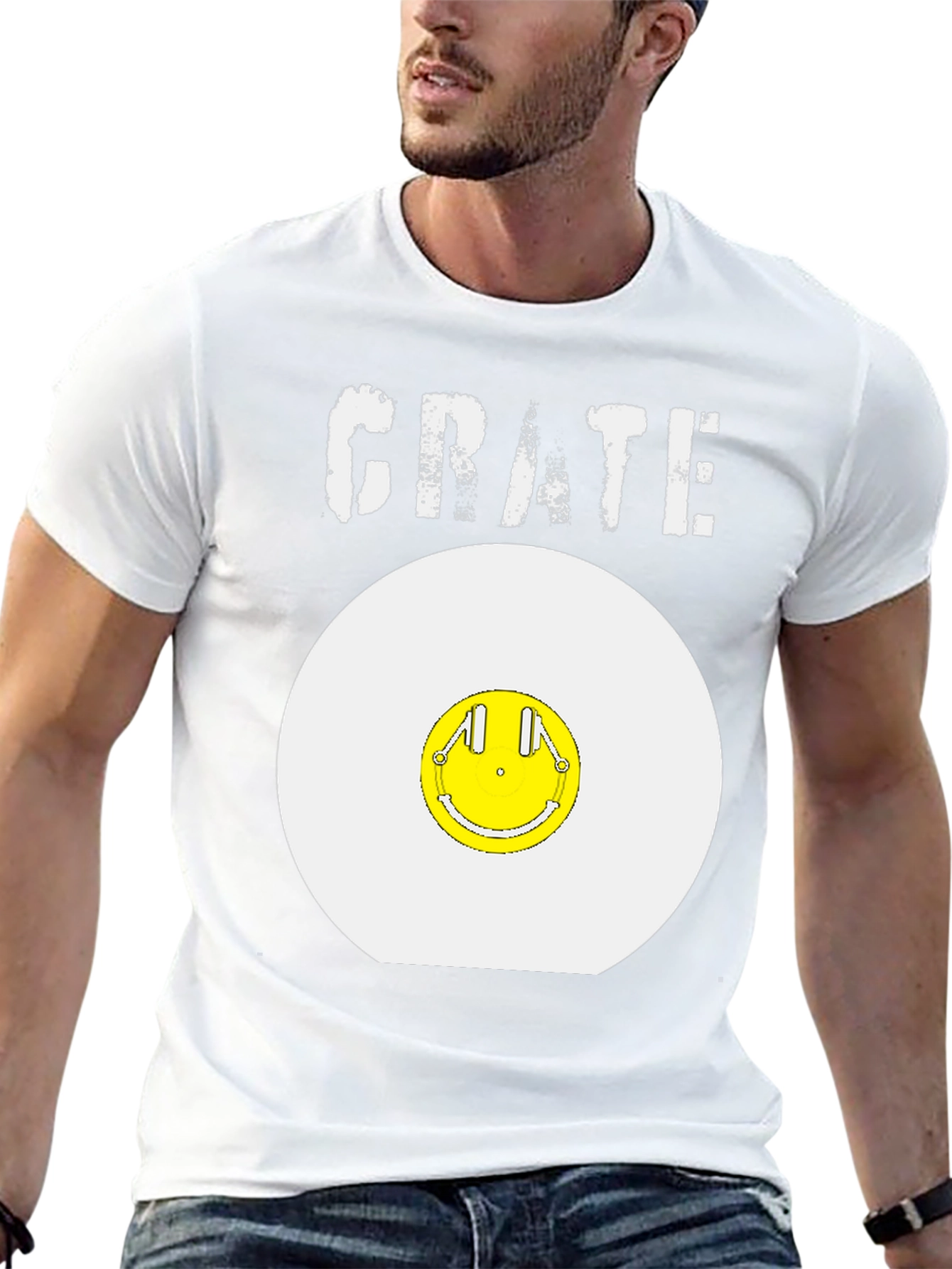 Crate DJ Record Smile T-Shirt